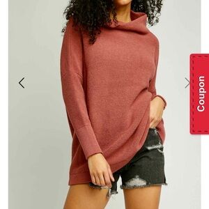 ⭐️Host Pick Free People Ottoman Slouchy Tunic Blush medium